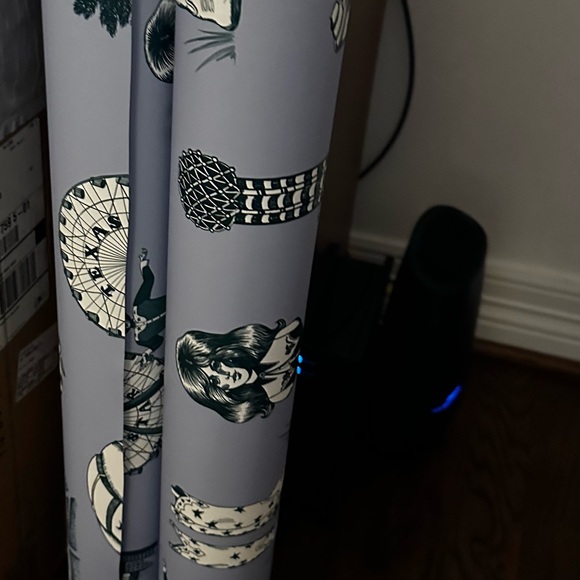 Katie Kime Dallas Toile Traditional Wallpaper Blue Pine 4 Partial DOUBLE ROLLS - Picture 3 of 12